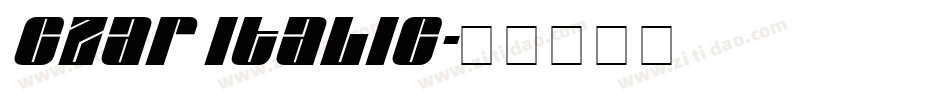 Czar Italic字体转换